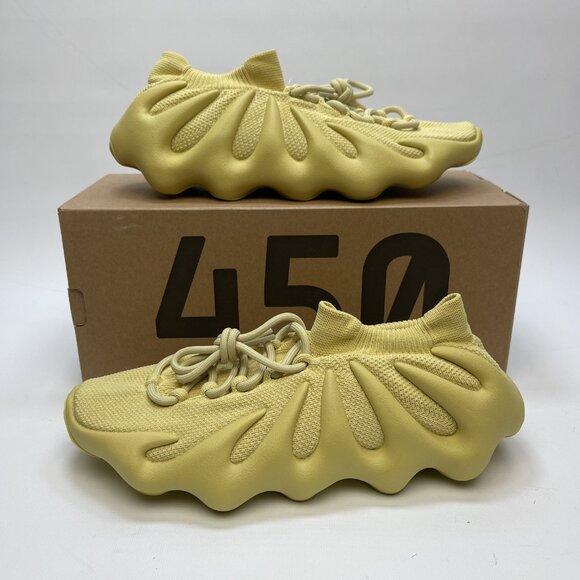 Adidas Yeezy 450 Sulfur Sneakers Men’s Sz 9.5 US HP5426 Yellow Casual Kanye West - Picture 1 of 13